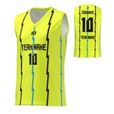 Basketball Jersey Lighting Strips - Neon Yellow